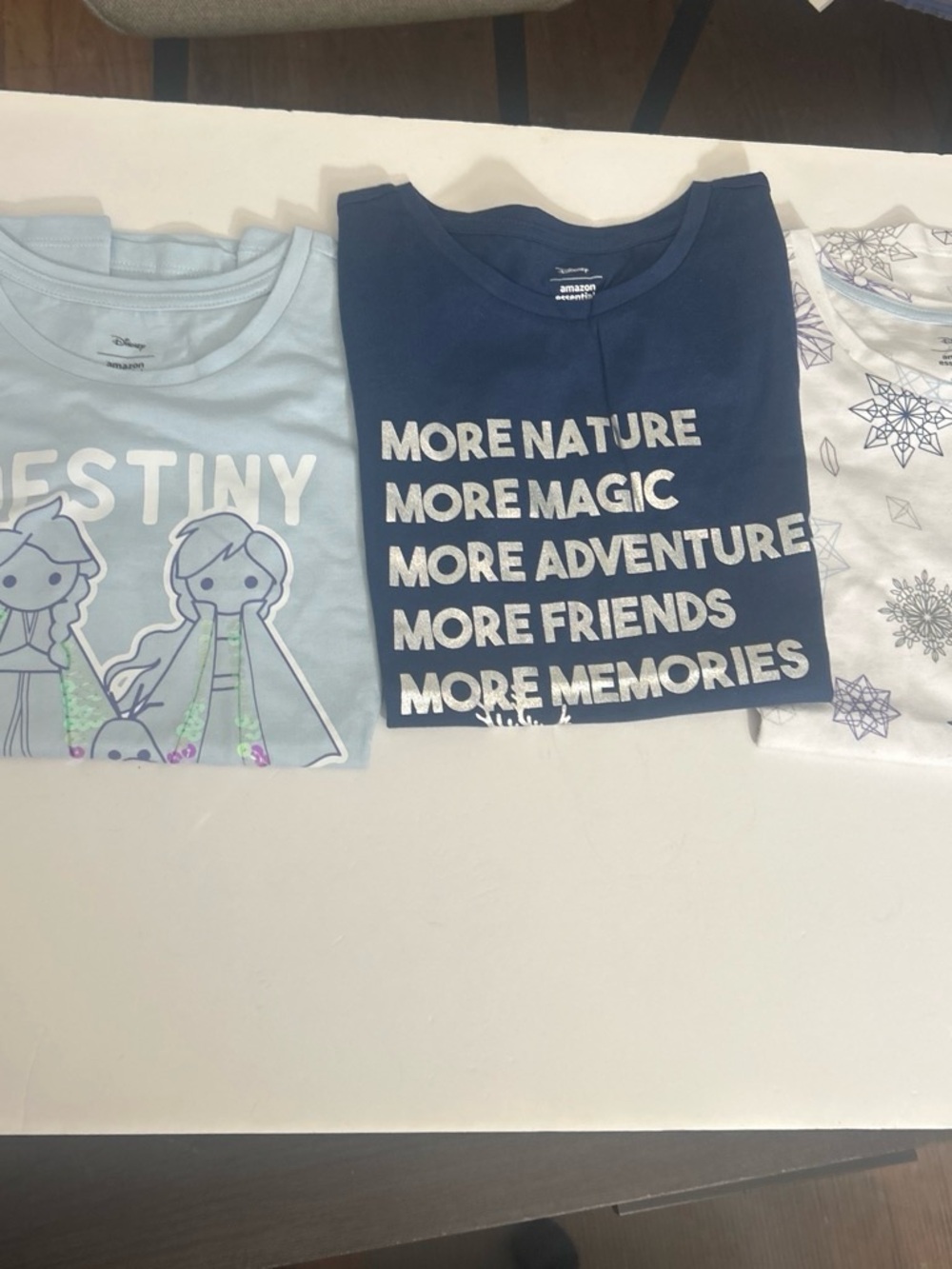 Amazon Essentials Kids Navy Blue Graphic Tee - "More Nature More Magic"